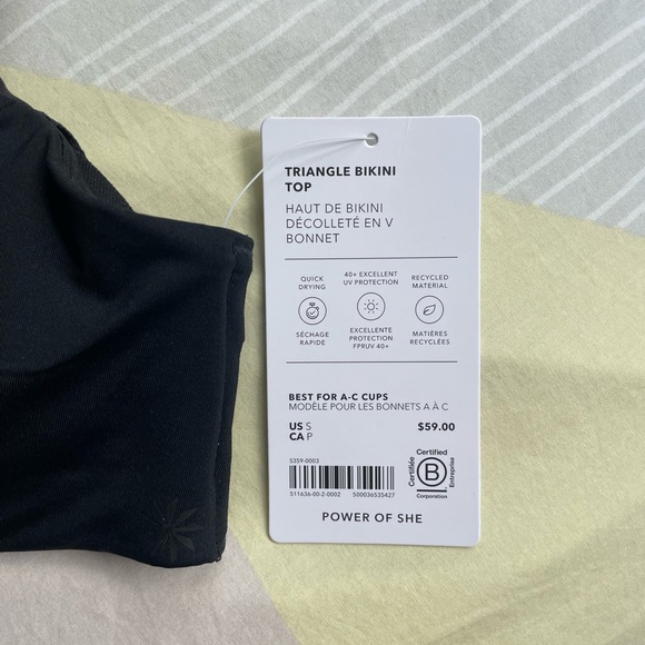 Athleta Triangle Bikini Top - Picture 2 of 3
